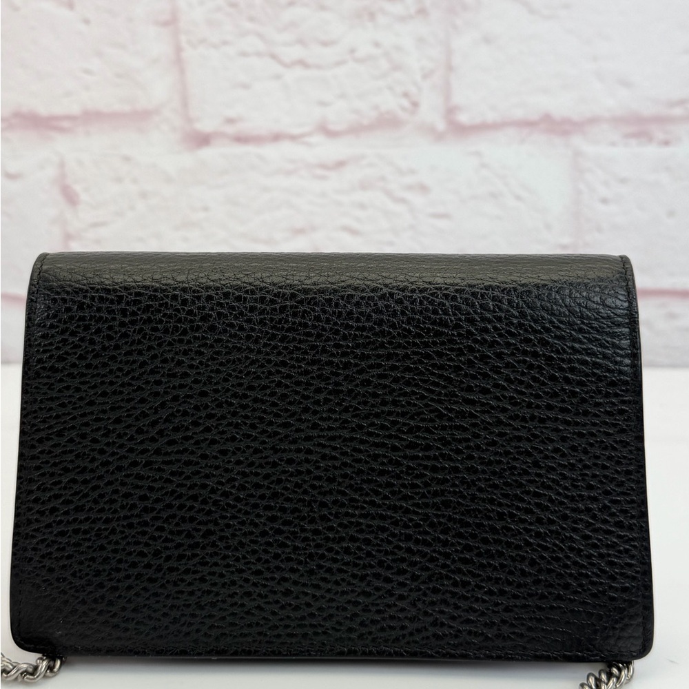 Authentic Gucci Dionysus Super Mini Black Leather Chain Bag - Picture 5 of 12